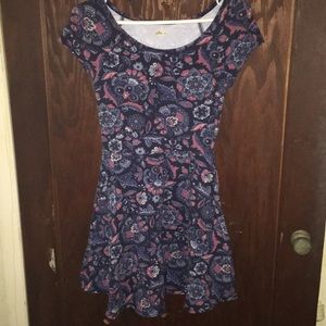 Hollister paisley skater dress